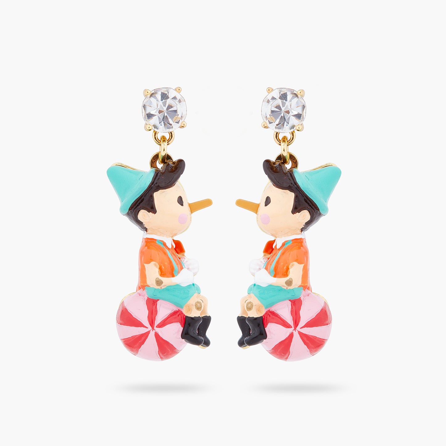 Pinocchio On His Ball Earrings | ARPI1091