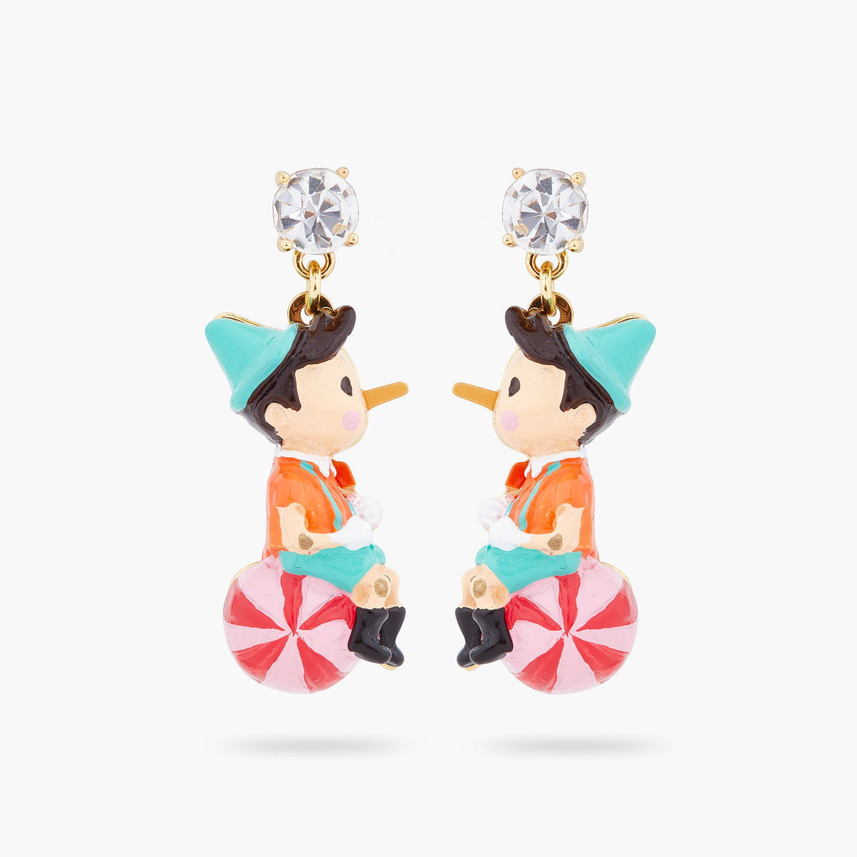Pinocchio On His Ball Earrings | ARPI1091