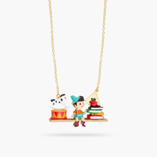 Pinocchio And Toys Statement Necklace