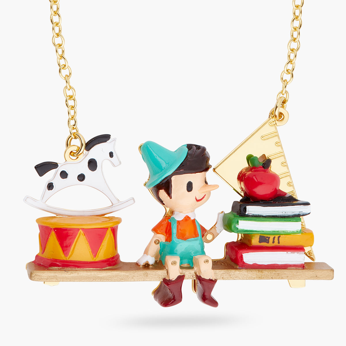 Pinocchio And Toys Statement Necklace | ARPI3031