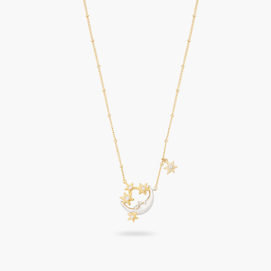 Moon And Star Pendant Necklace | asam3011