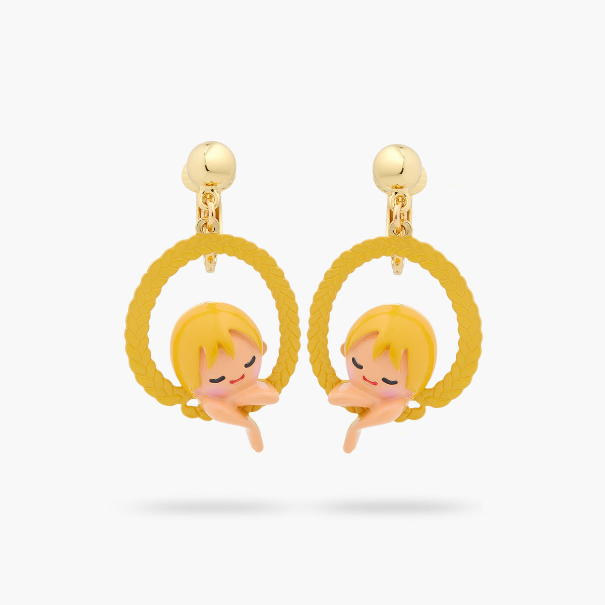 Enchanted Hair Princess Hoop Earrings | ASCE1031