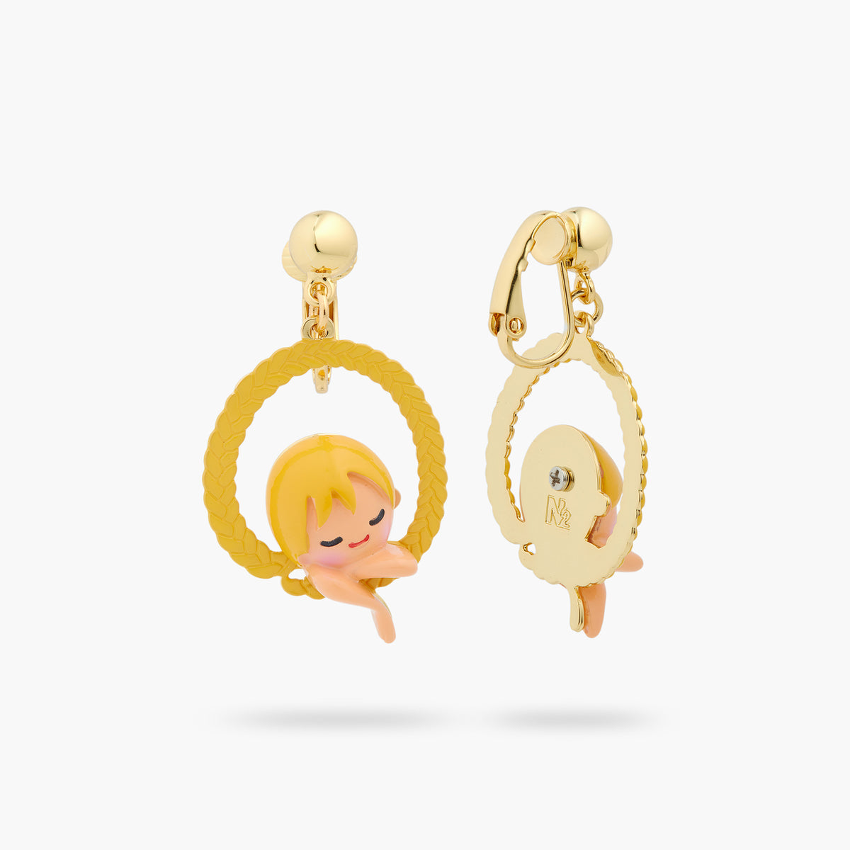 Enchanted Hair Princess Hoop Earrings | ASCE1031
