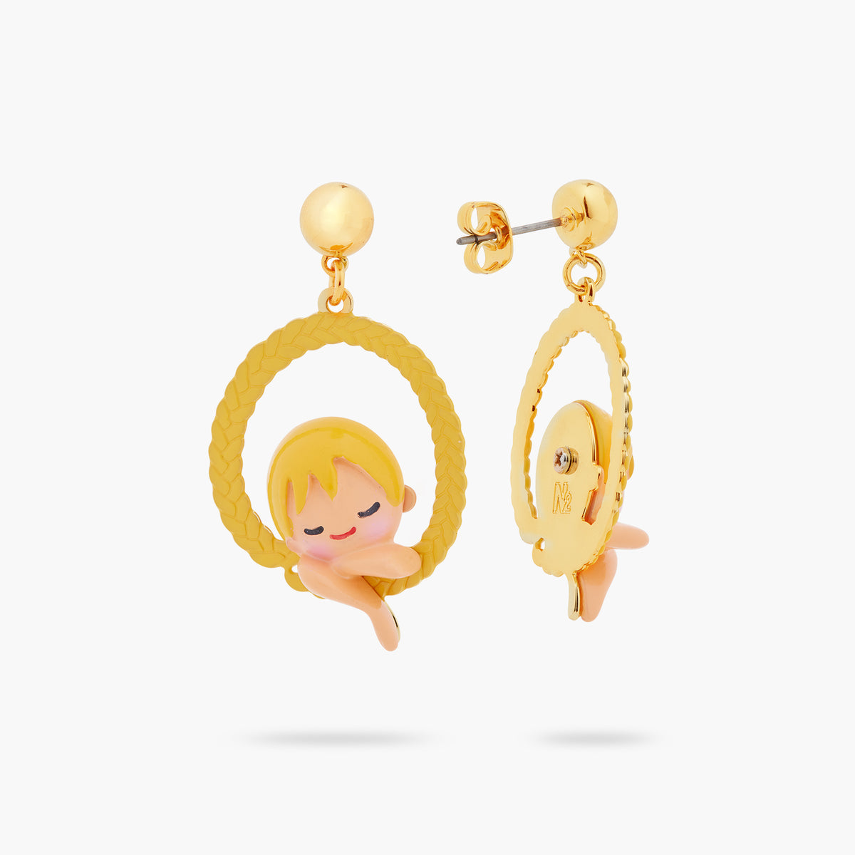 Enchanted Hair Princess Hoop Earrings | ASCE1031