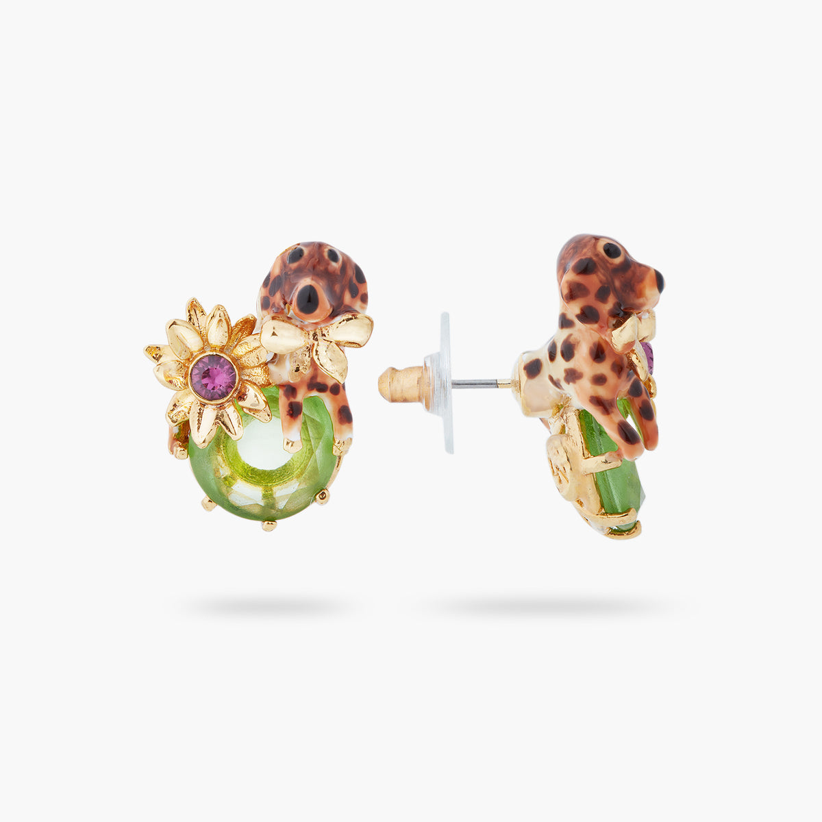 Dachshund And Stone Earrings | ASLA1041