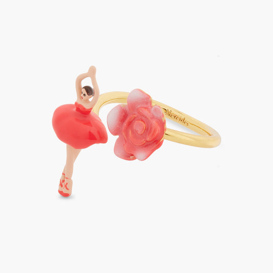Mini Pas De Deux And Rosebud Adjustable Ring | asmdd6011