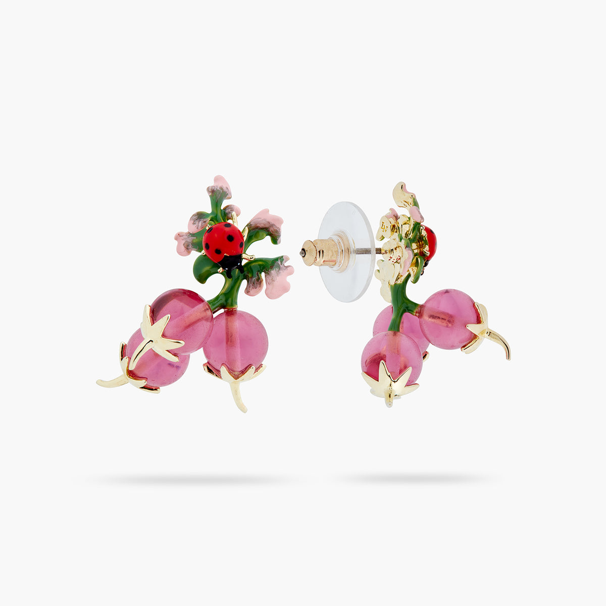 Radish And Ladybird Earrings | ASPO1071