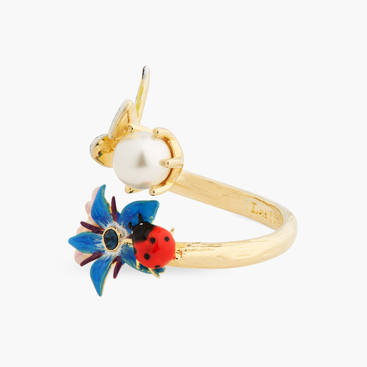 Wonderful Vegetable Garden And Mother-Of-Pearl Adjustable Ring | ASPO6011