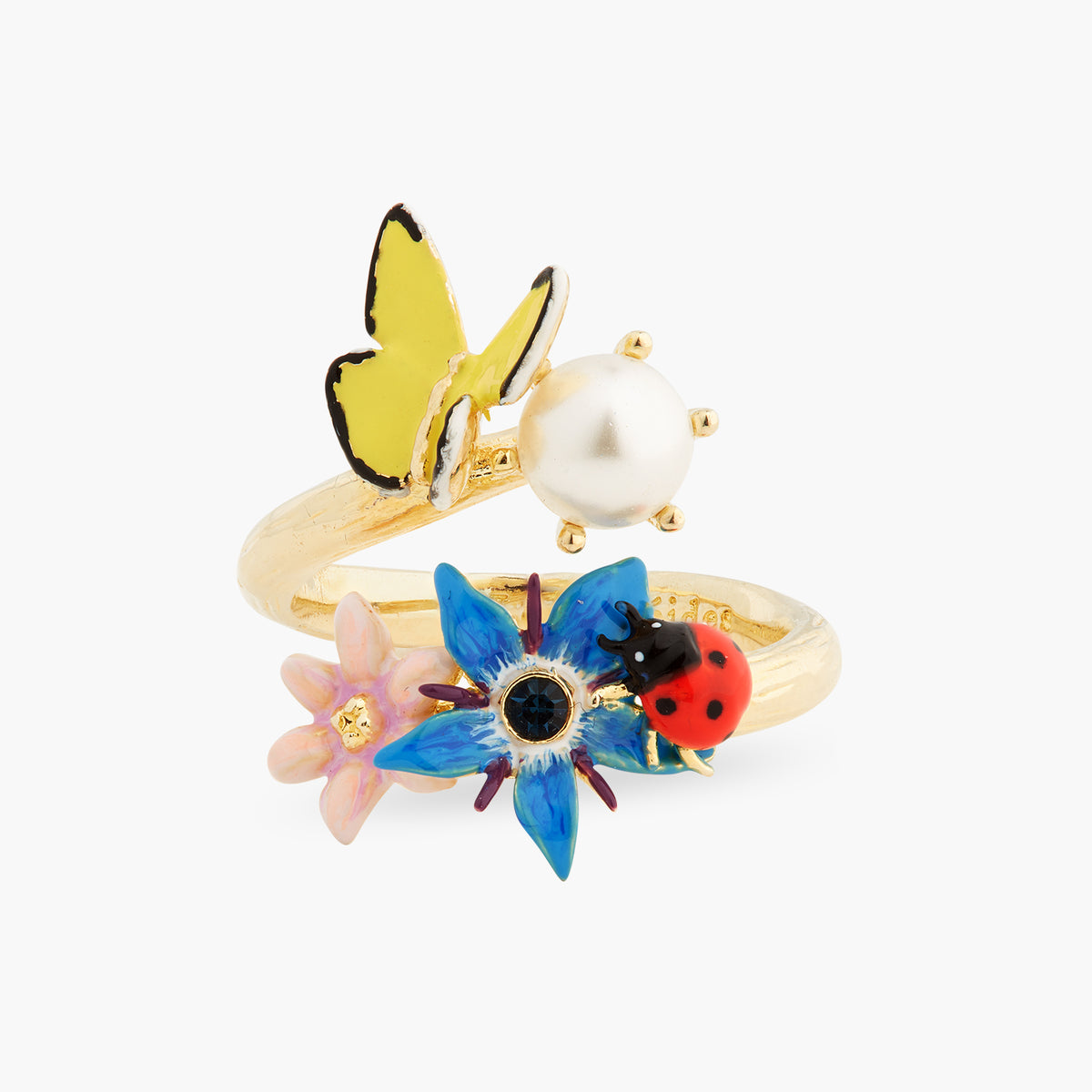 Wonderful Vegetable Garden And Mother-Of-Pearl Adjustable Ring | ASPO6011