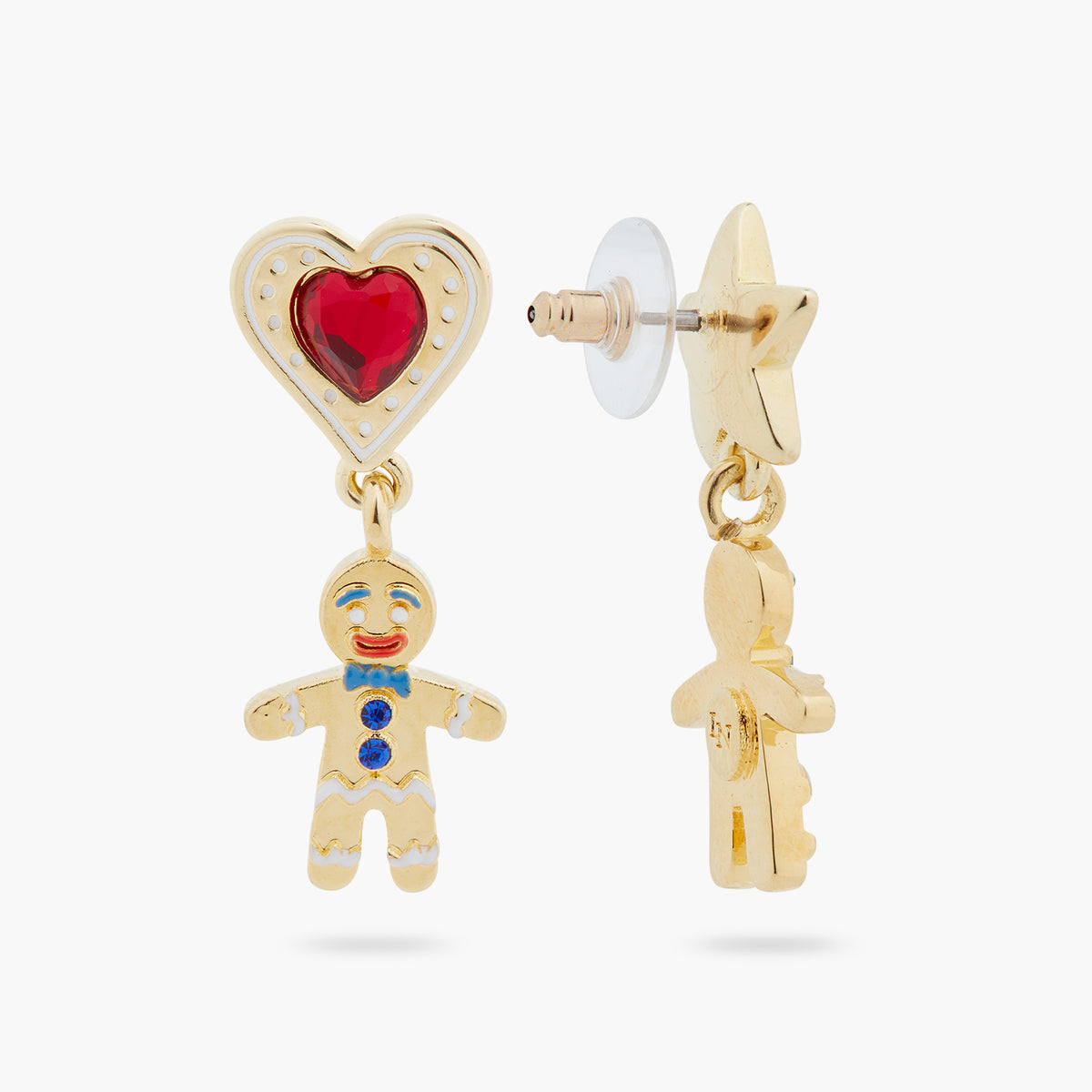 Christmas Biscuit Asymmetrical Earrings | ASPS1061