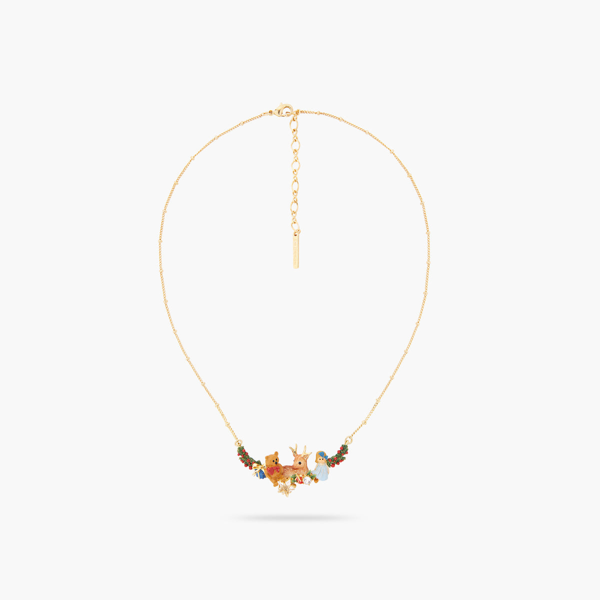 Fawn And Christmas Gift Statement Necklace | ASPS3011
