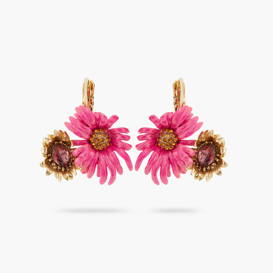 Purple Coneflower Earrings