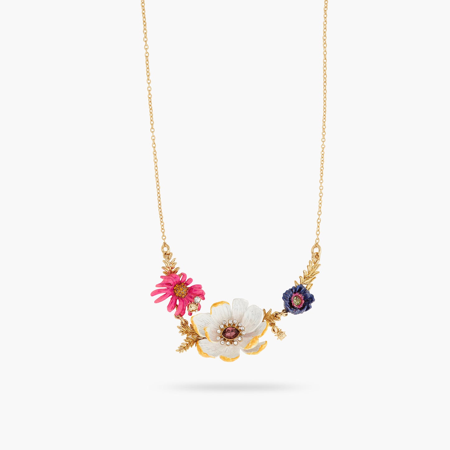 Flower Bouquet Statement Necklace | atfi3011