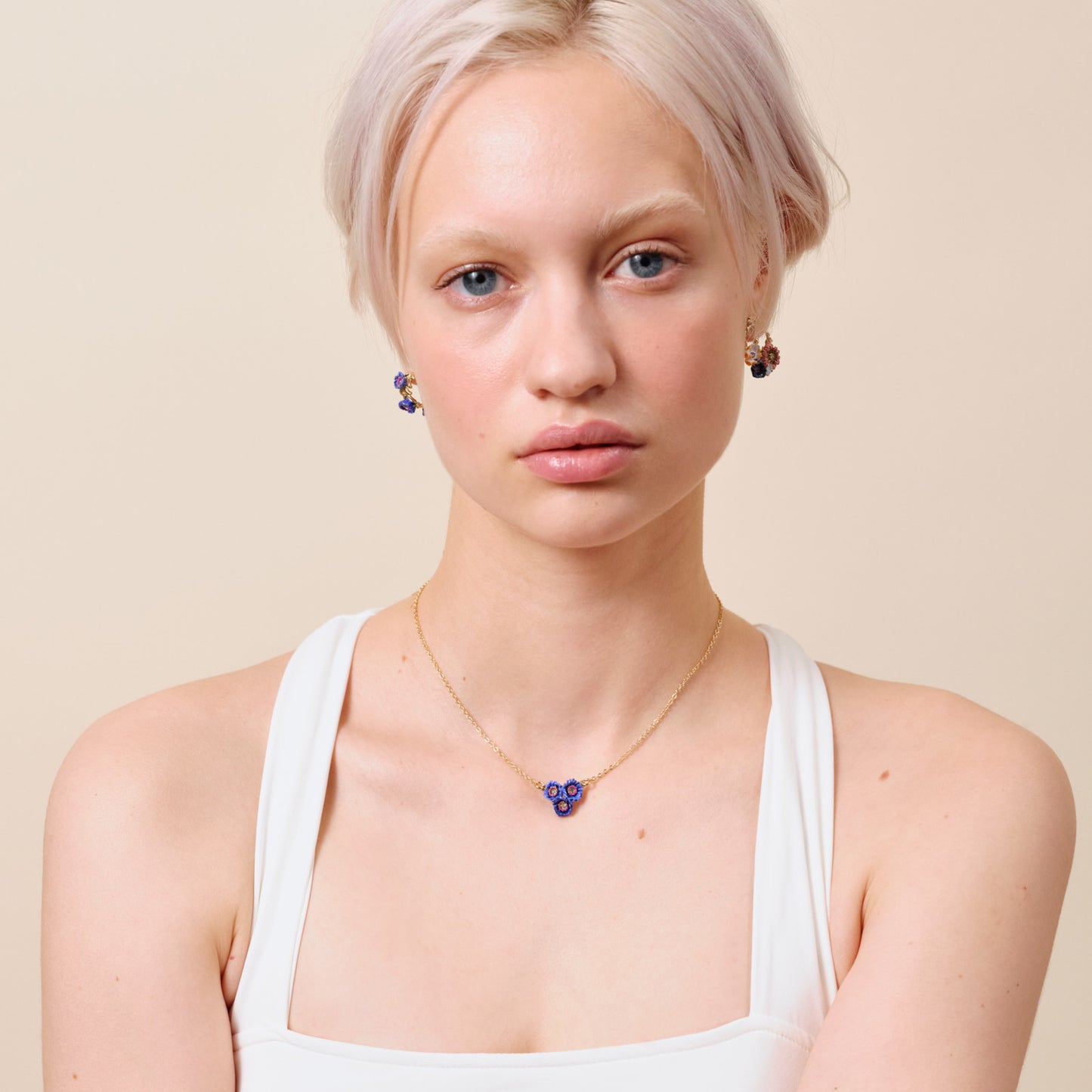 Anemone Flower Pendant Necklace | atfi3031