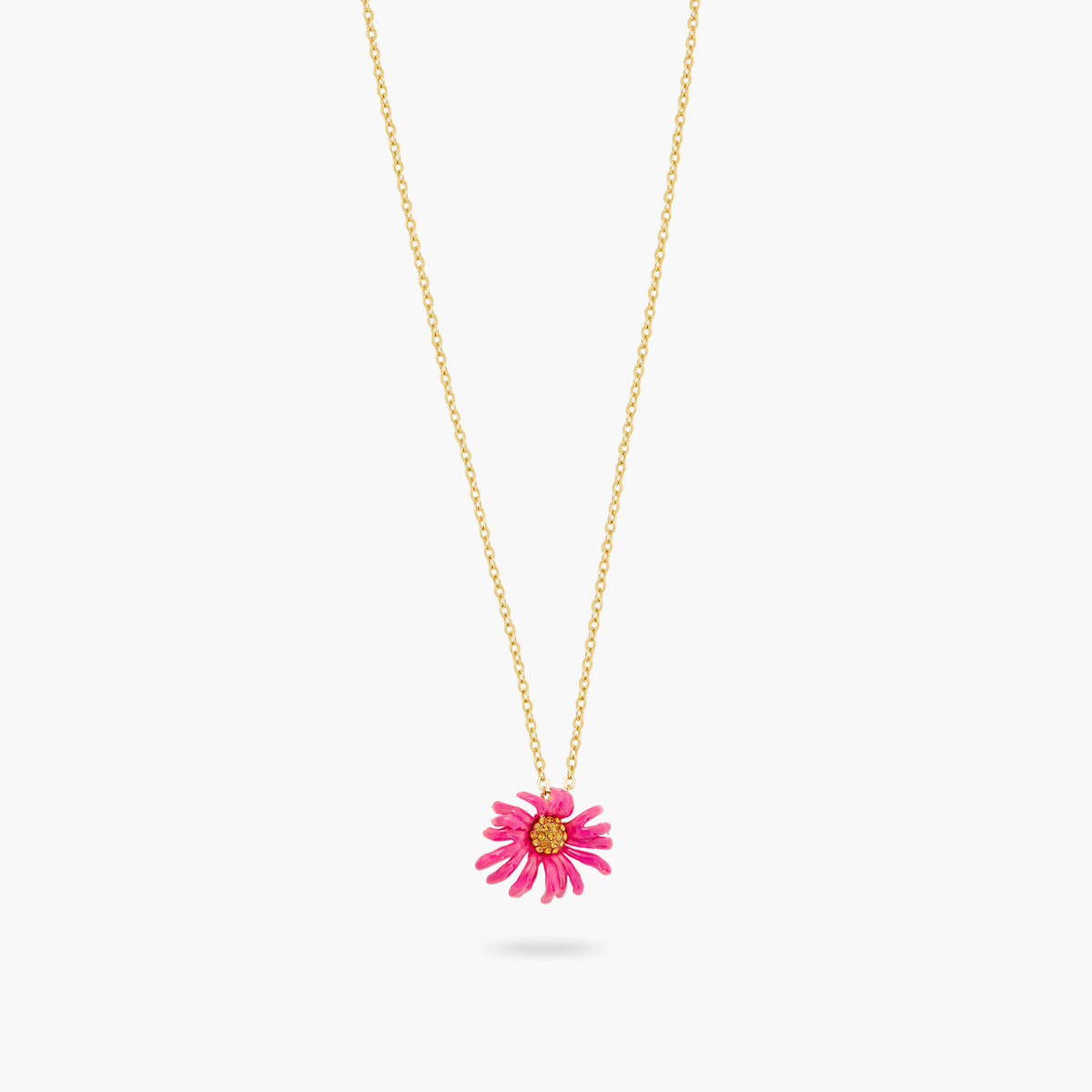 Purple Coneflower Pendant Necklace | atfi3041