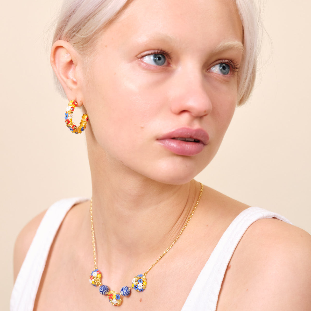 Wildflower Hoop Earrings | ATPO1071