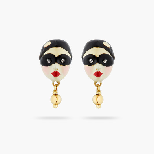 Harlequin Head Earrings | atve1041
