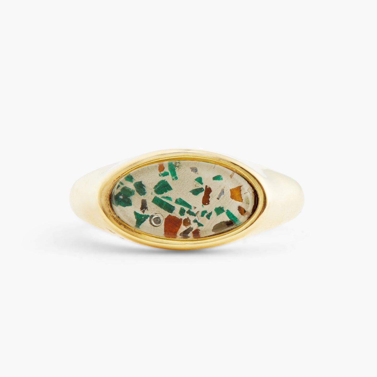 Gold-Plated Terrazzo Ring | ATVE6031
