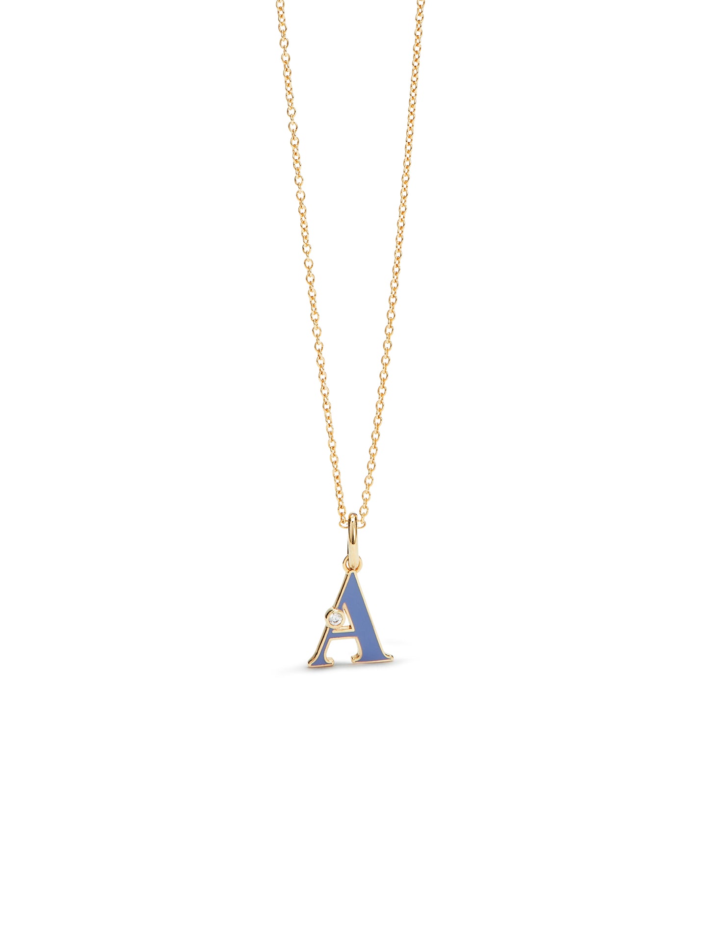 Letter A Pendant Necklace | auab3011