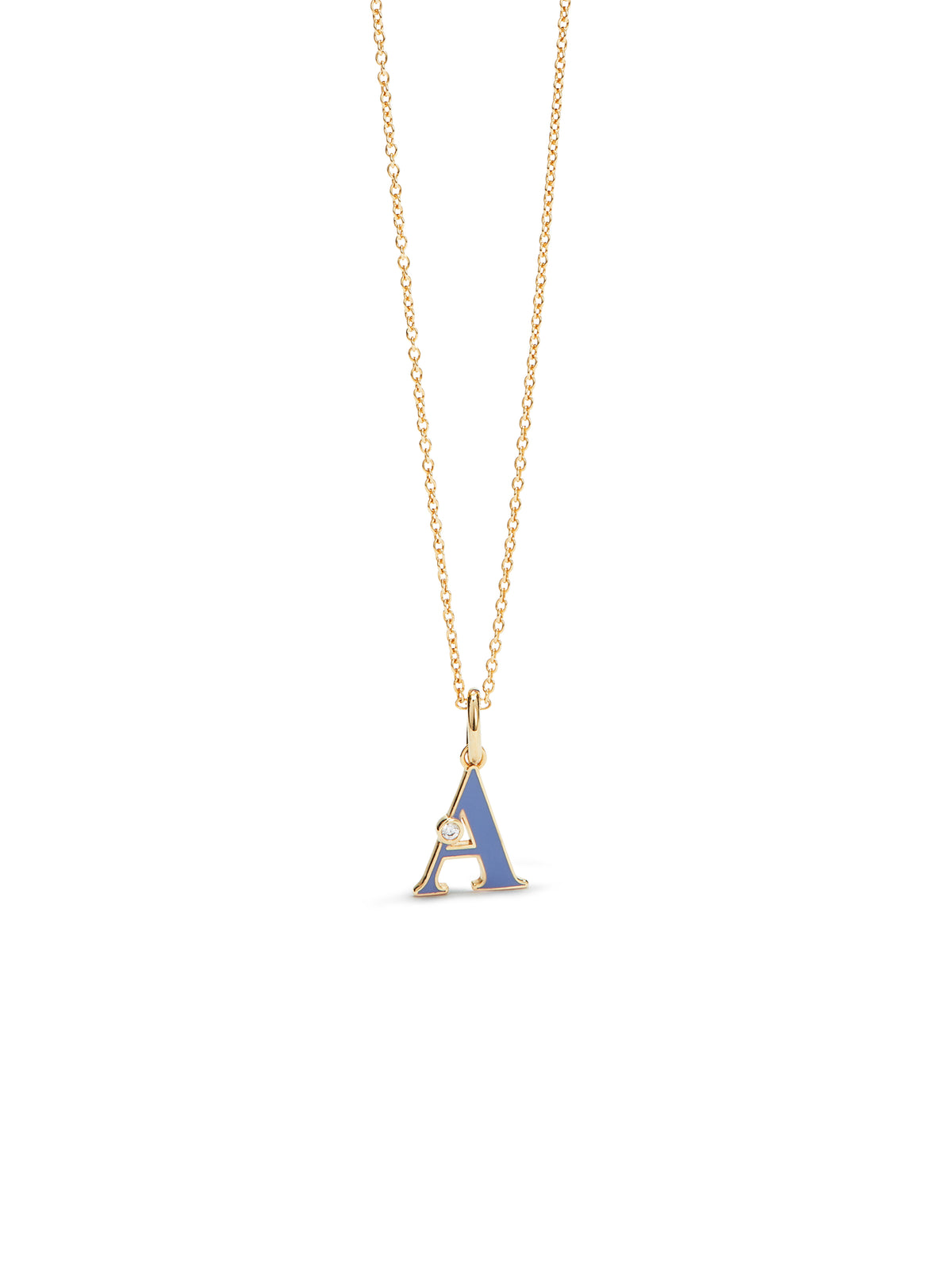 Letter A Pendant Necklace | auab3011