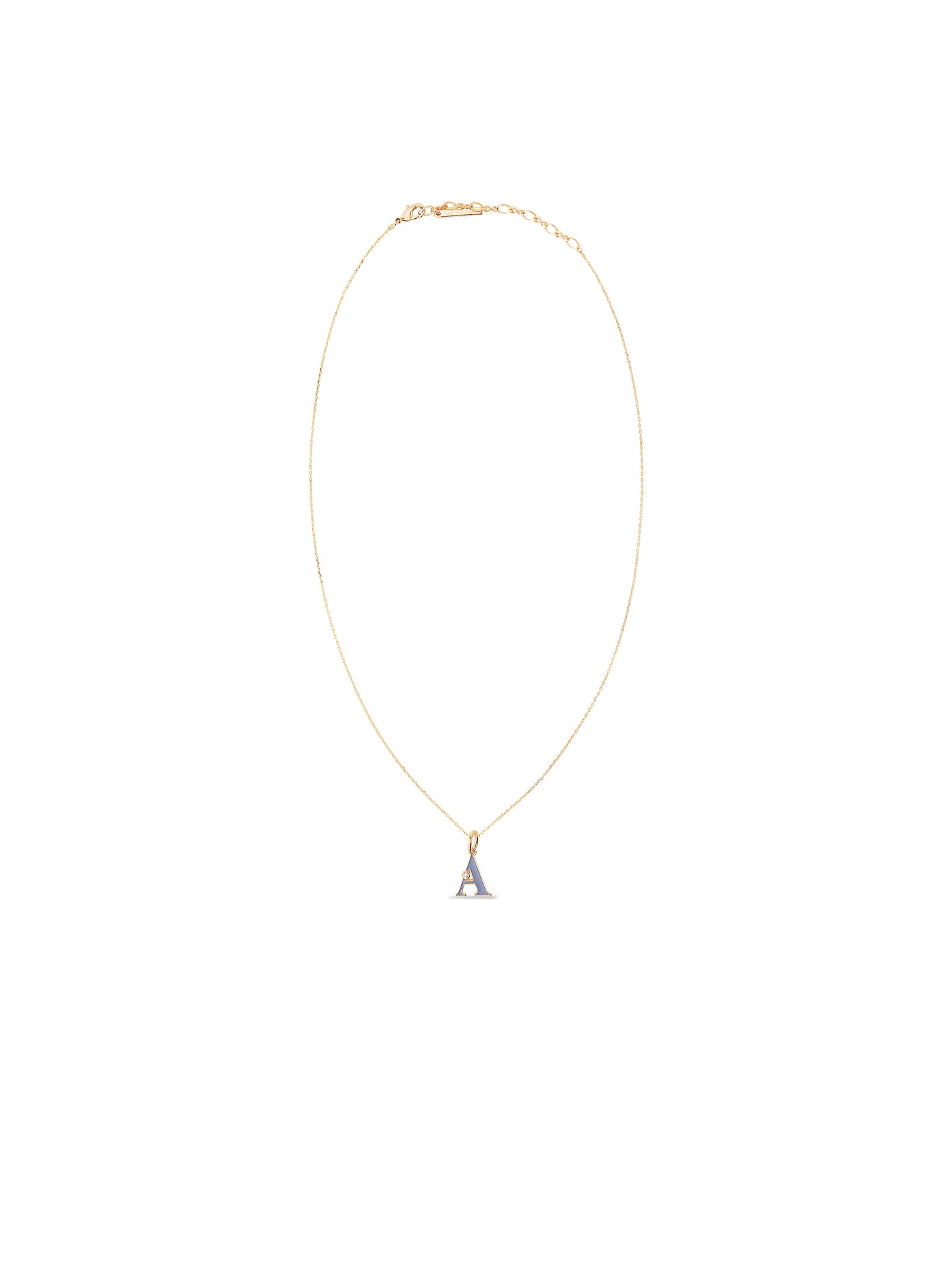 Letter A Pendant Necklace | auab3011