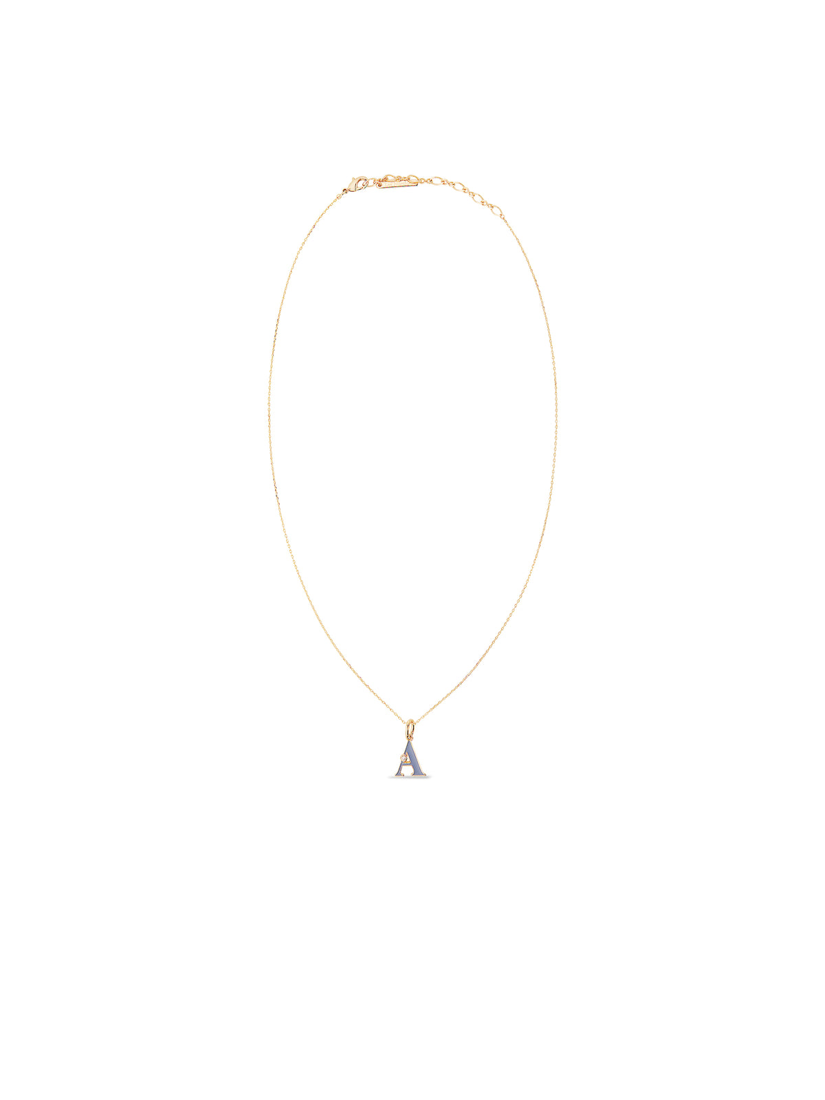 Letter A Pendant Necklace | auab3011