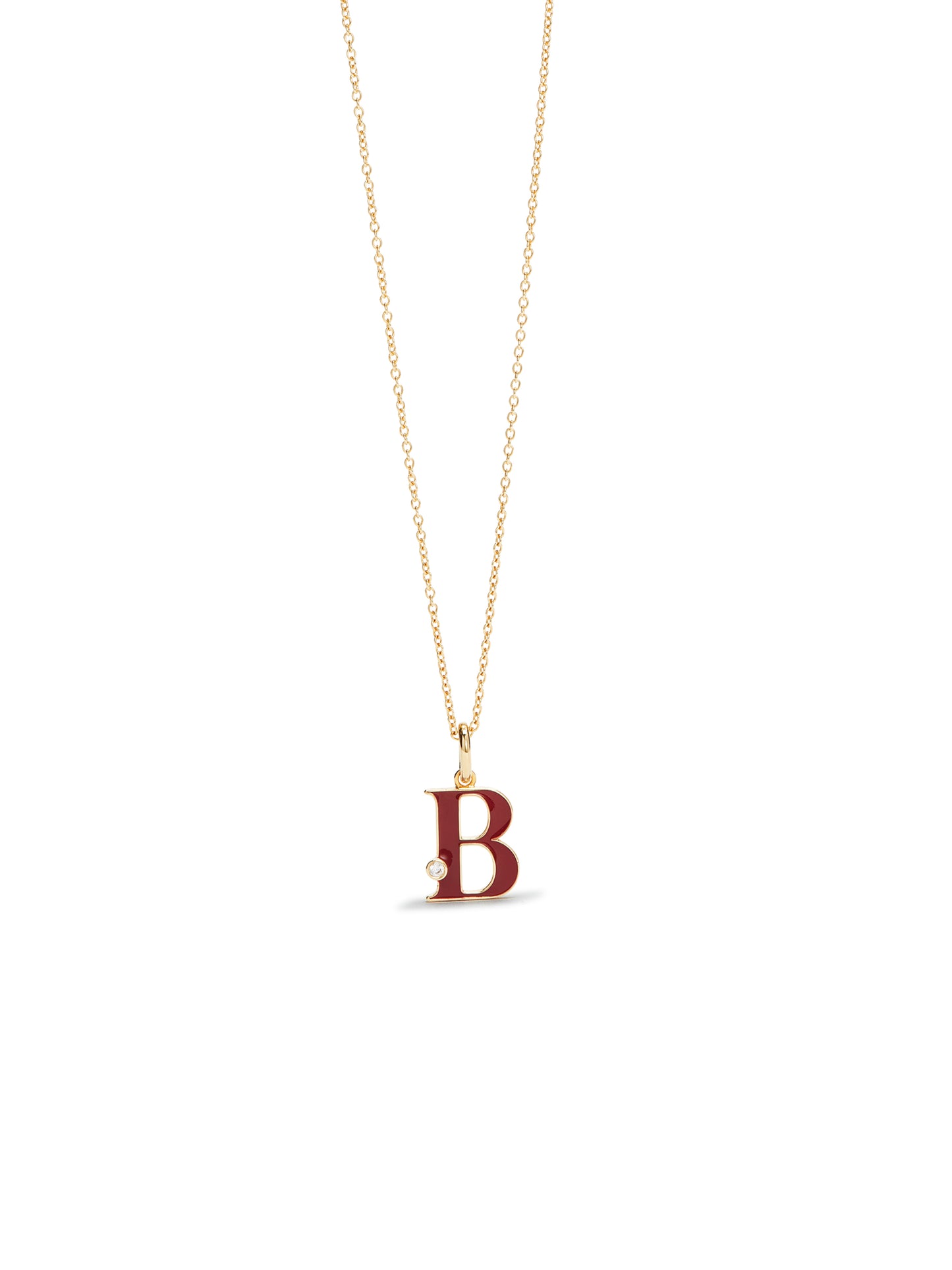 Letter B Pendant Necklace | auab3021