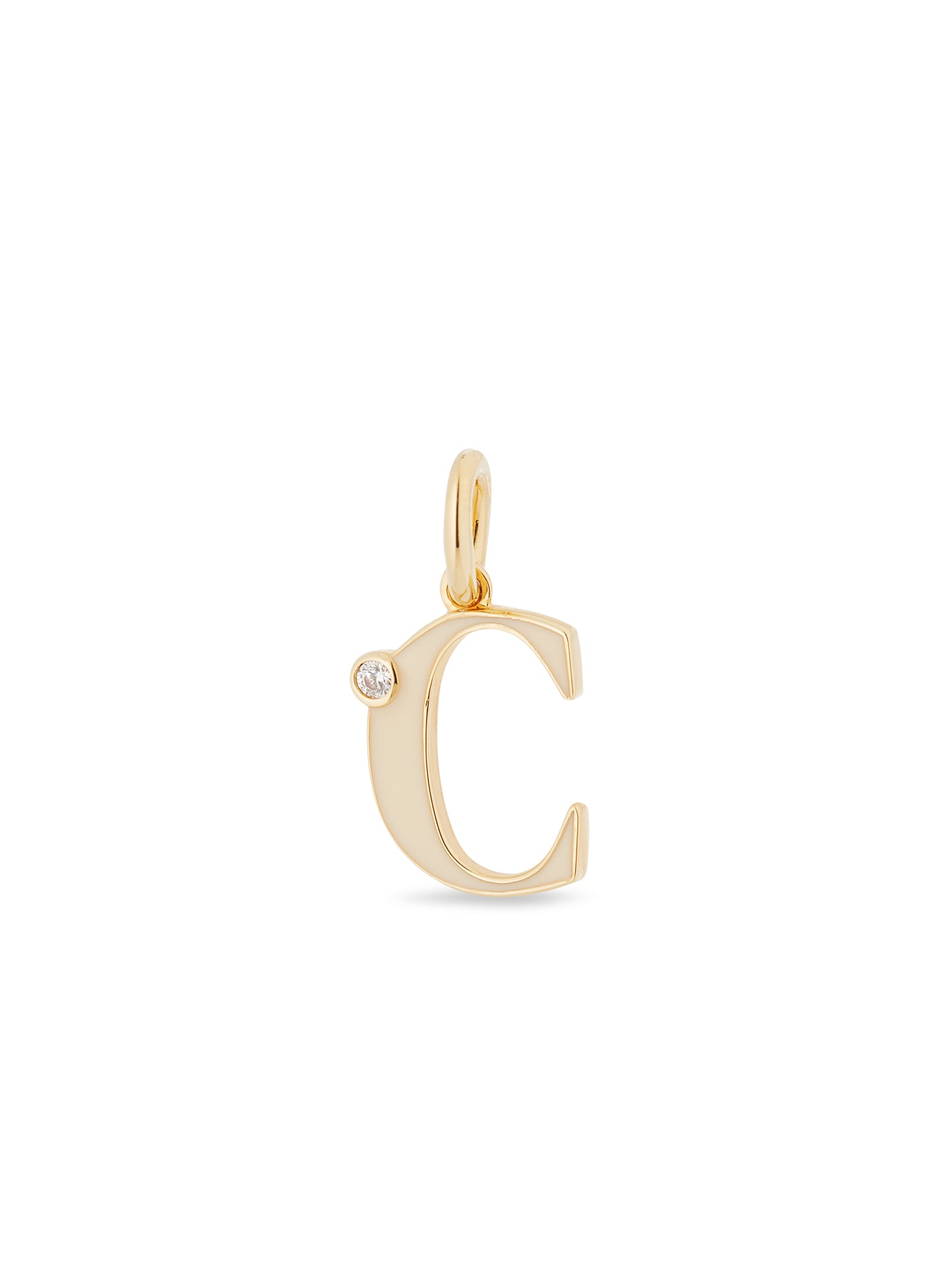 Letter C Pendant Necklace | auab3031