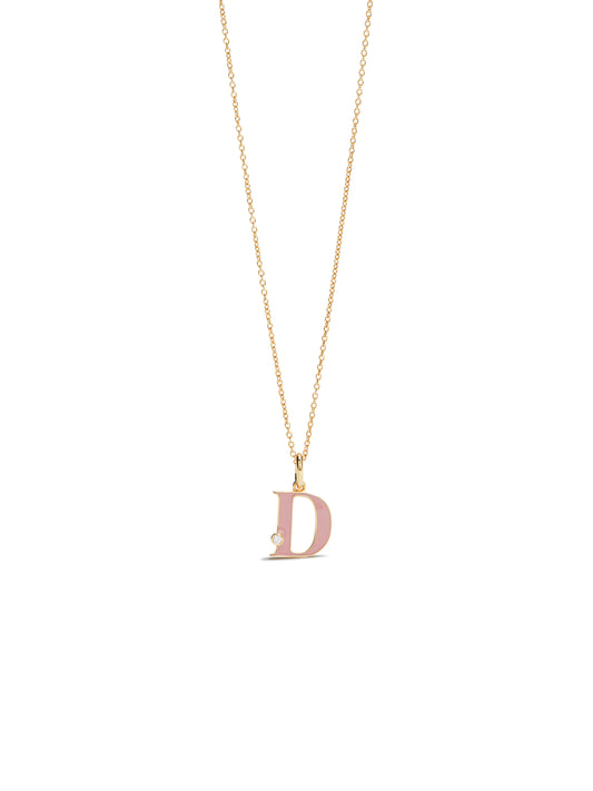 Letter D Pendant Necklace | auab3041