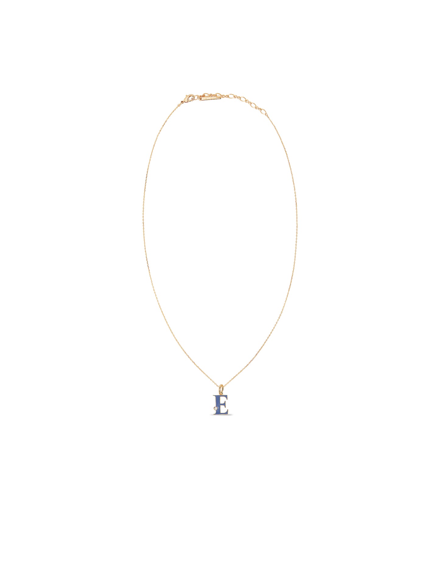 Letter E Pendant Necklace | auab3051