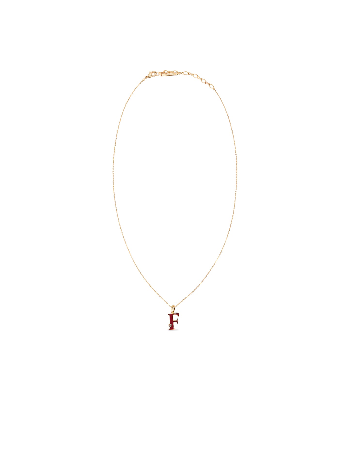 Letter F Pendant Necklace | auab3061