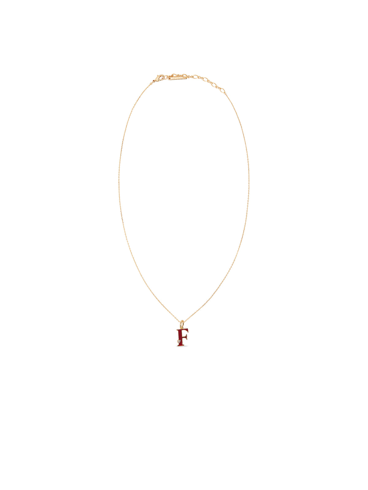 Letter F Pendant Necklace | auab3061