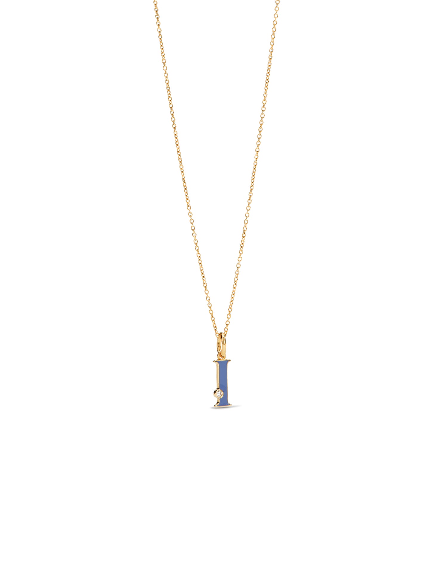 Letter I Pendant Necklace | auab3091