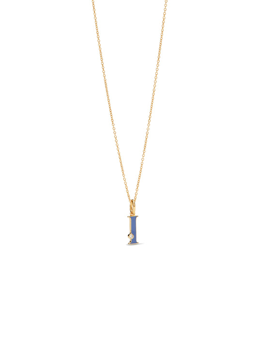 Letter I Pendant Necklace | auab3091