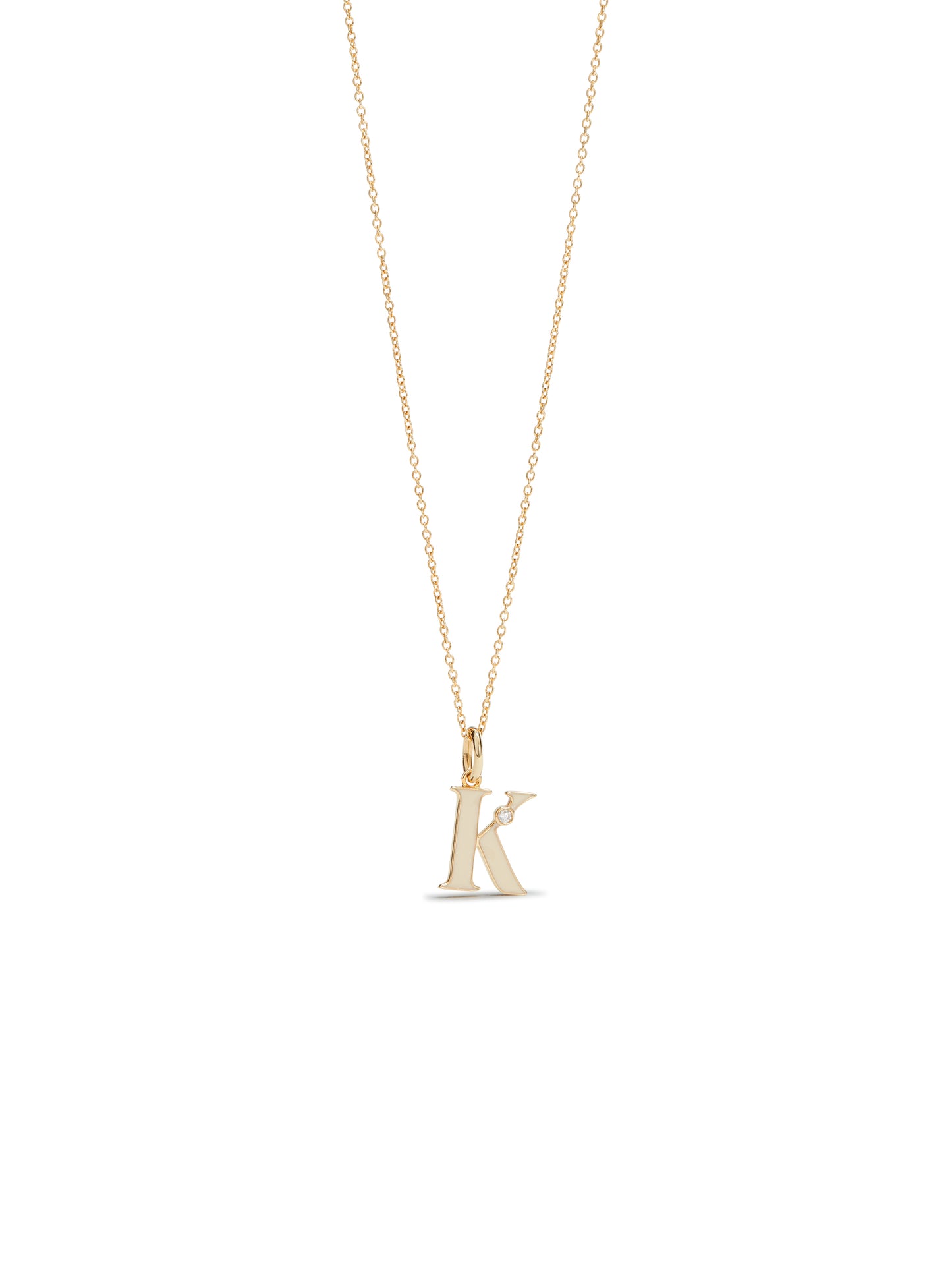 Letter K Pendant Necklace | auab3111