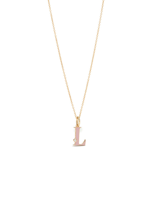 Letter L Pendant Necklace | auab3121