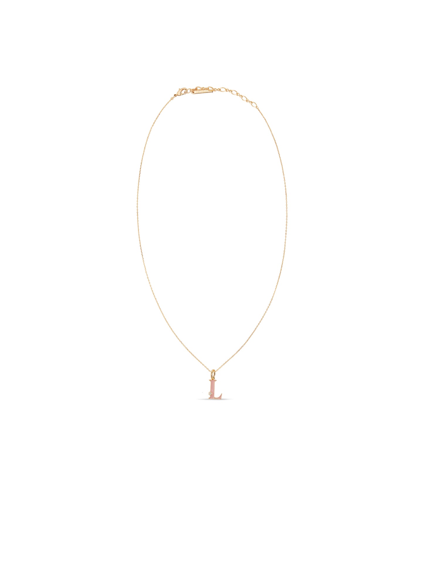 Letter L Pendant Necklace | auab3121