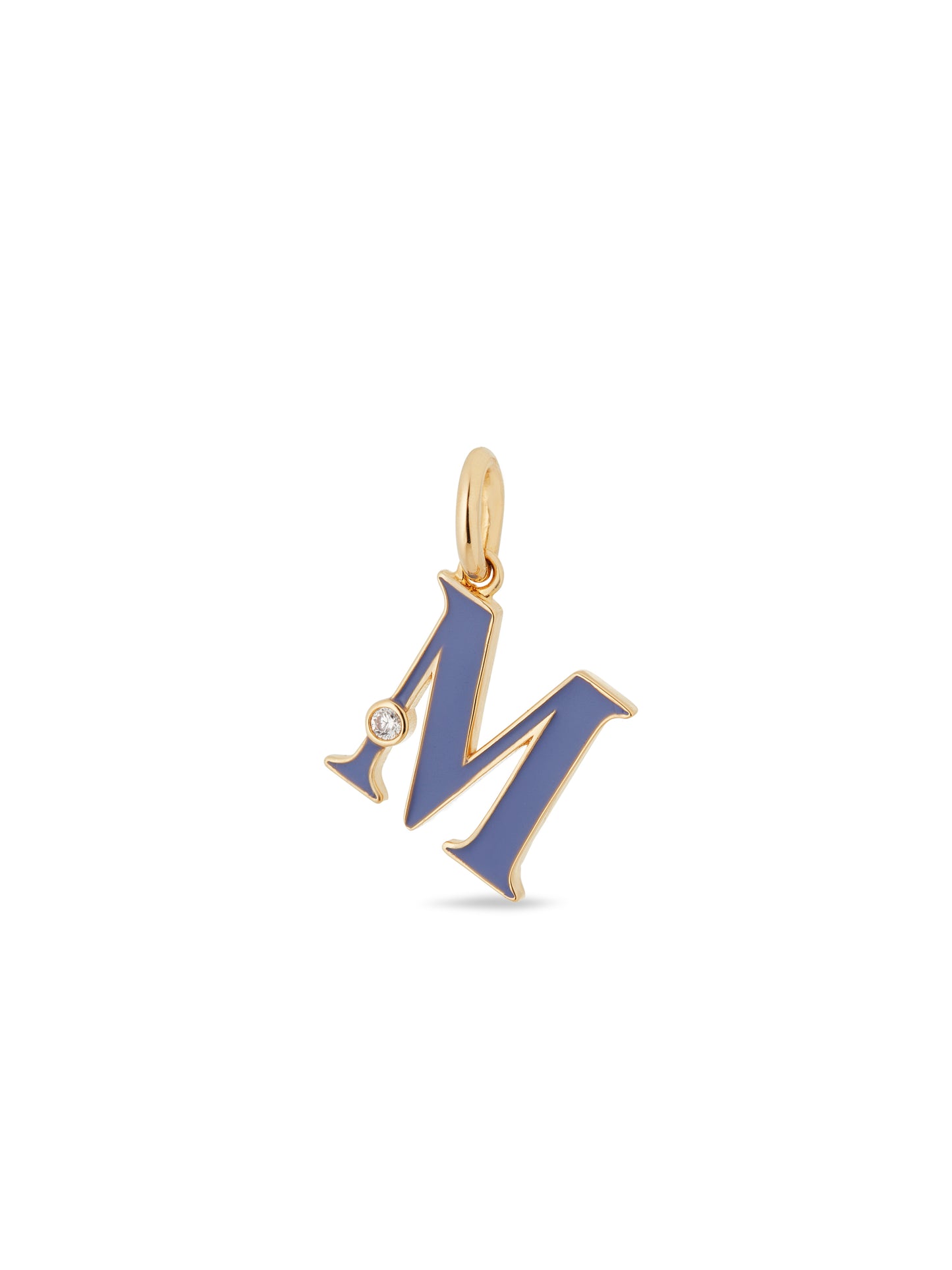Letter M Pendant Necklace | auab3131