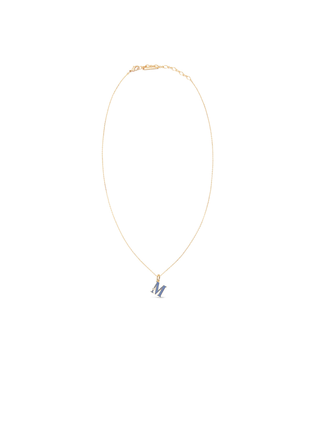 Letter M Pendant Necklace | auab3131