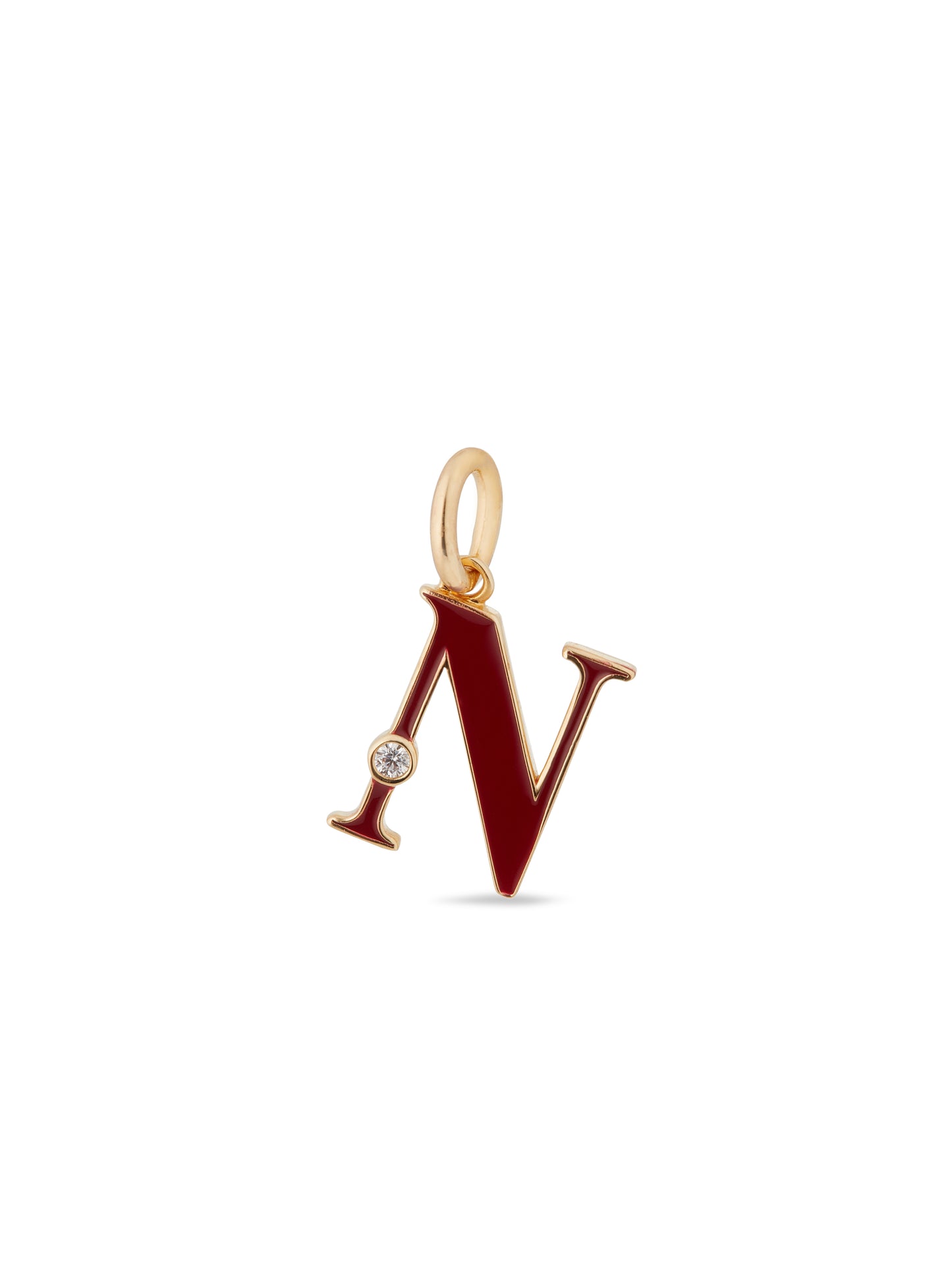 Letter N Pendant Necklace | auab3141