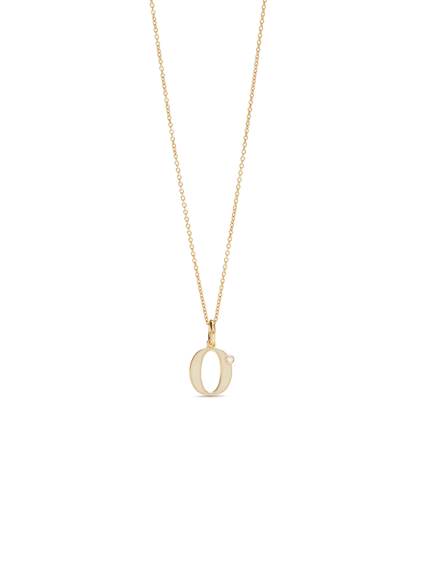 Letter O Pendant Necklace | auab3151
