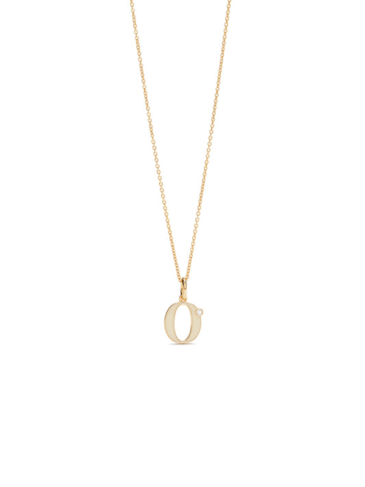 Letter O Pendant Necklace | auab3151