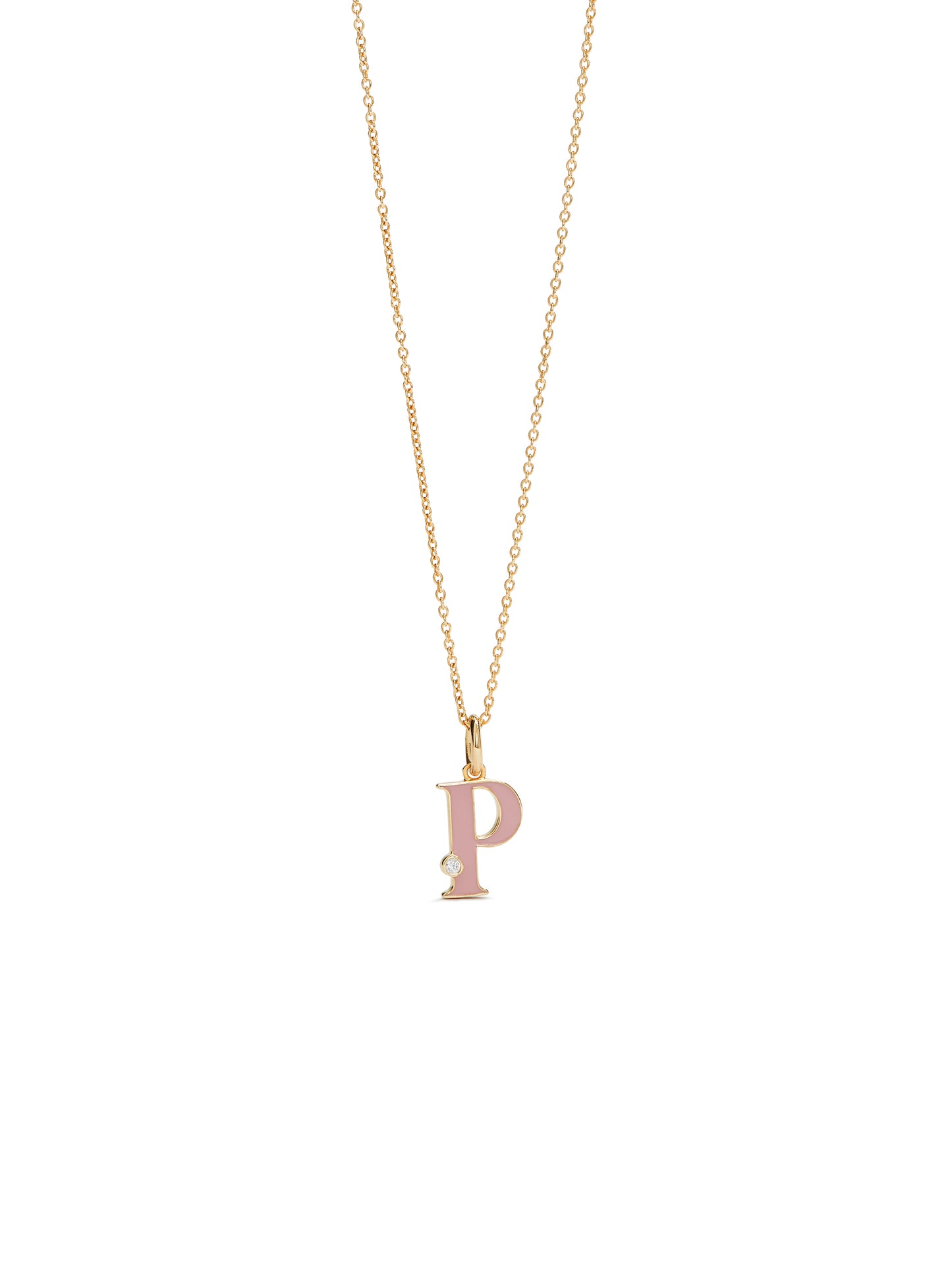 Letter P Pendant Necklace | auab3161