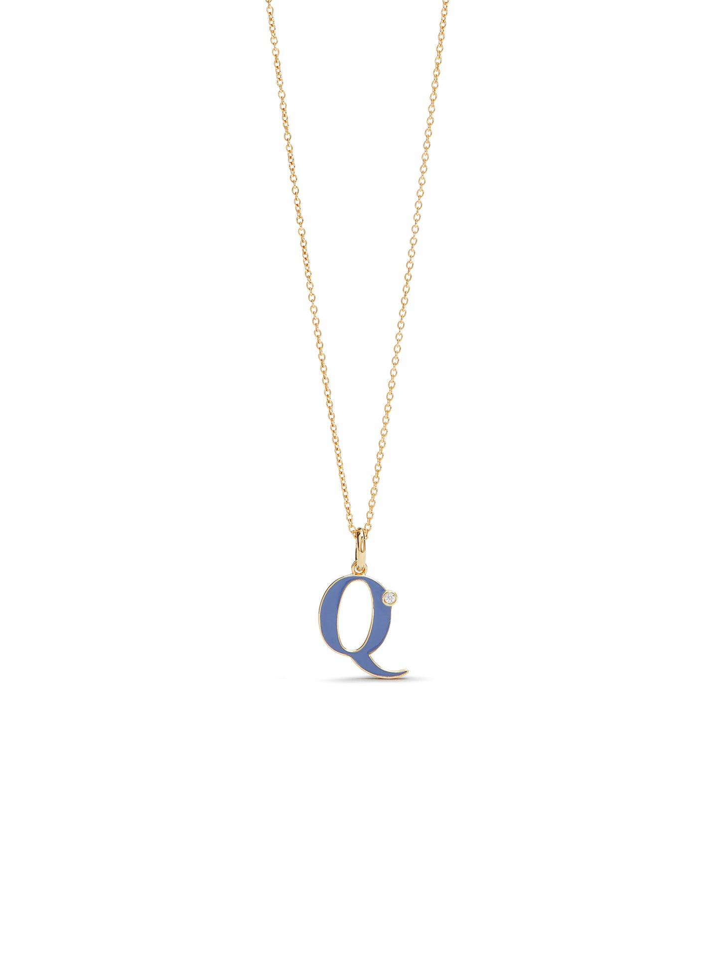 Letter Q Pendant Necklace | auab3171