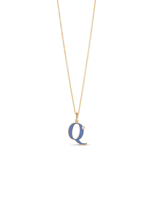 Letter Q Pendant Necklace | auab3171