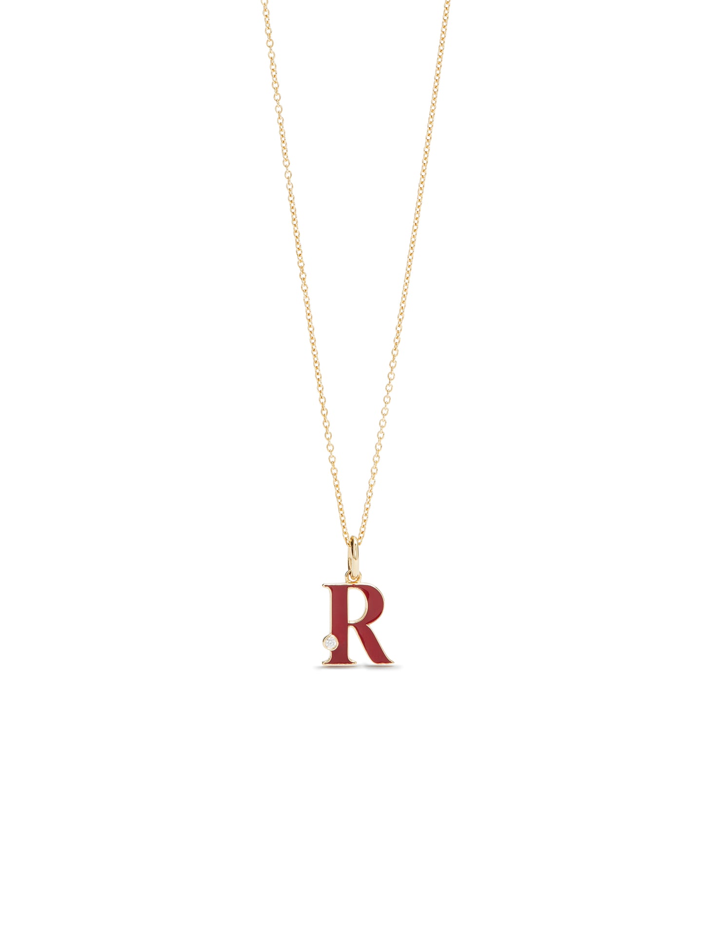 Letter R Pendant Necklace | auab3181