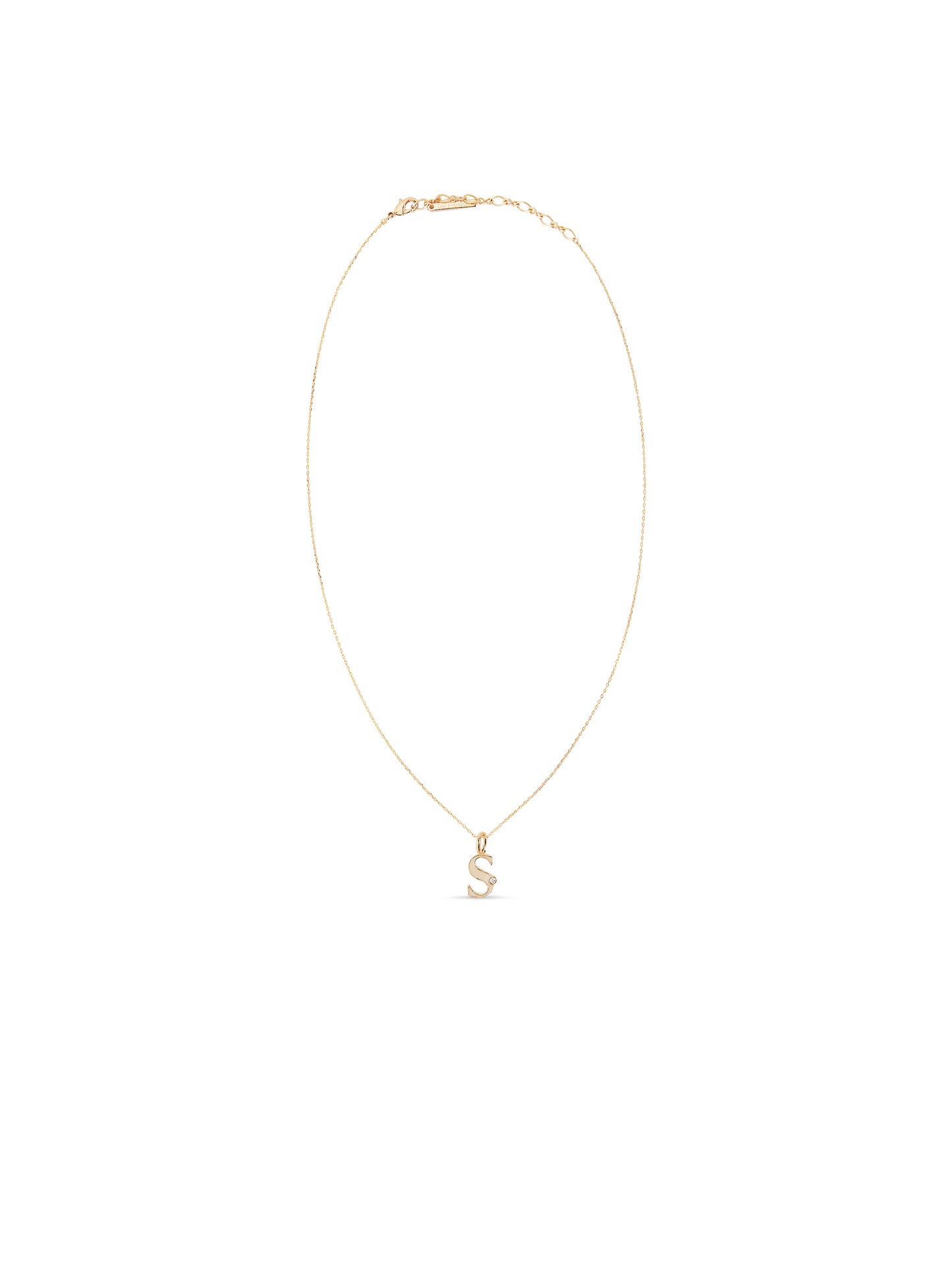 Letter S Pendant Necklace | auab3191