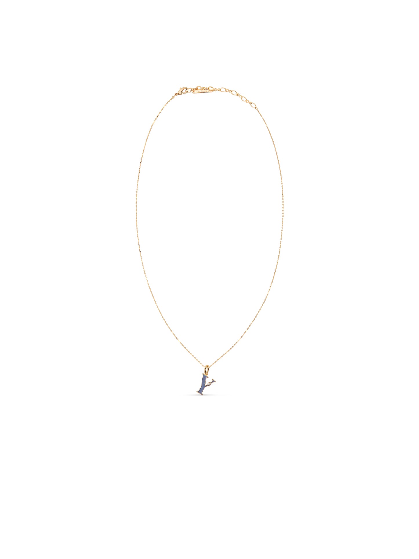 Letter Y Pendant Necklace | auab3251