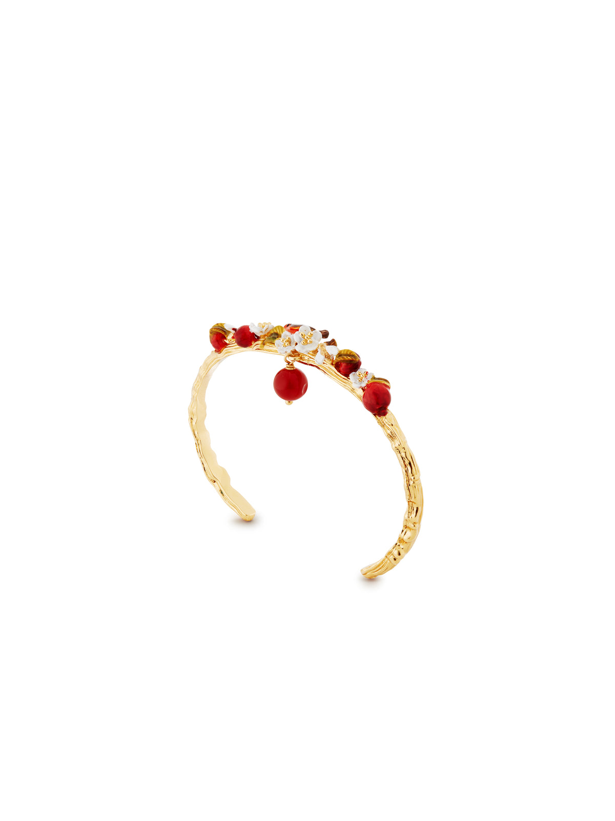 Apple, Robin, Bee And Apple Blossom Cuff Bracelet | audc2011