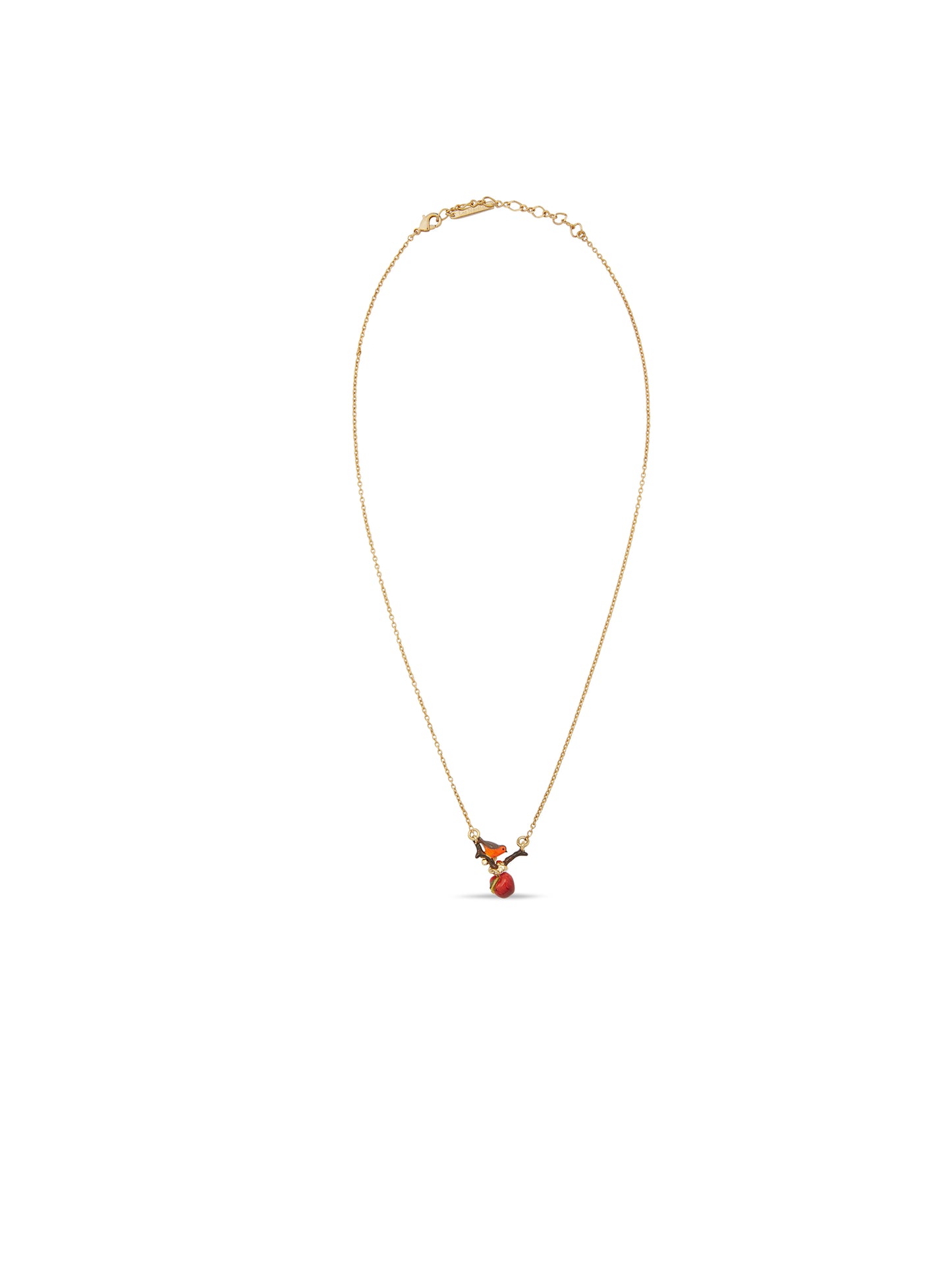 Robin And Apple Pendant Necklace | audc3021